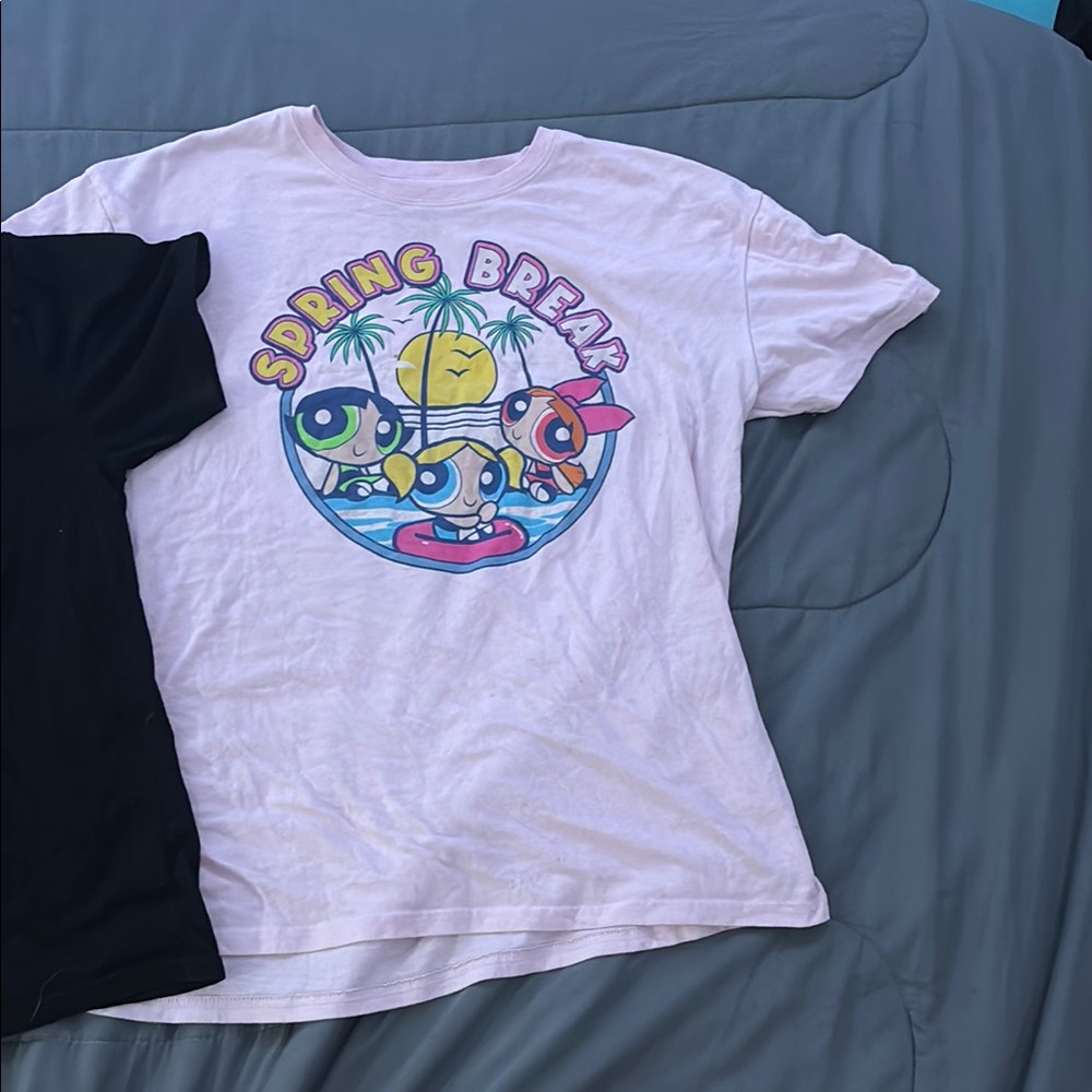 Hanes Pink Short Sleeve Tee with Graphic Design